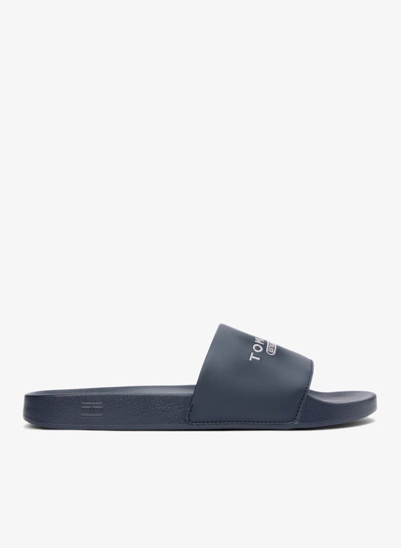 TOMMY HILFIGER Logo Embroidery Pool Slides - Image 3